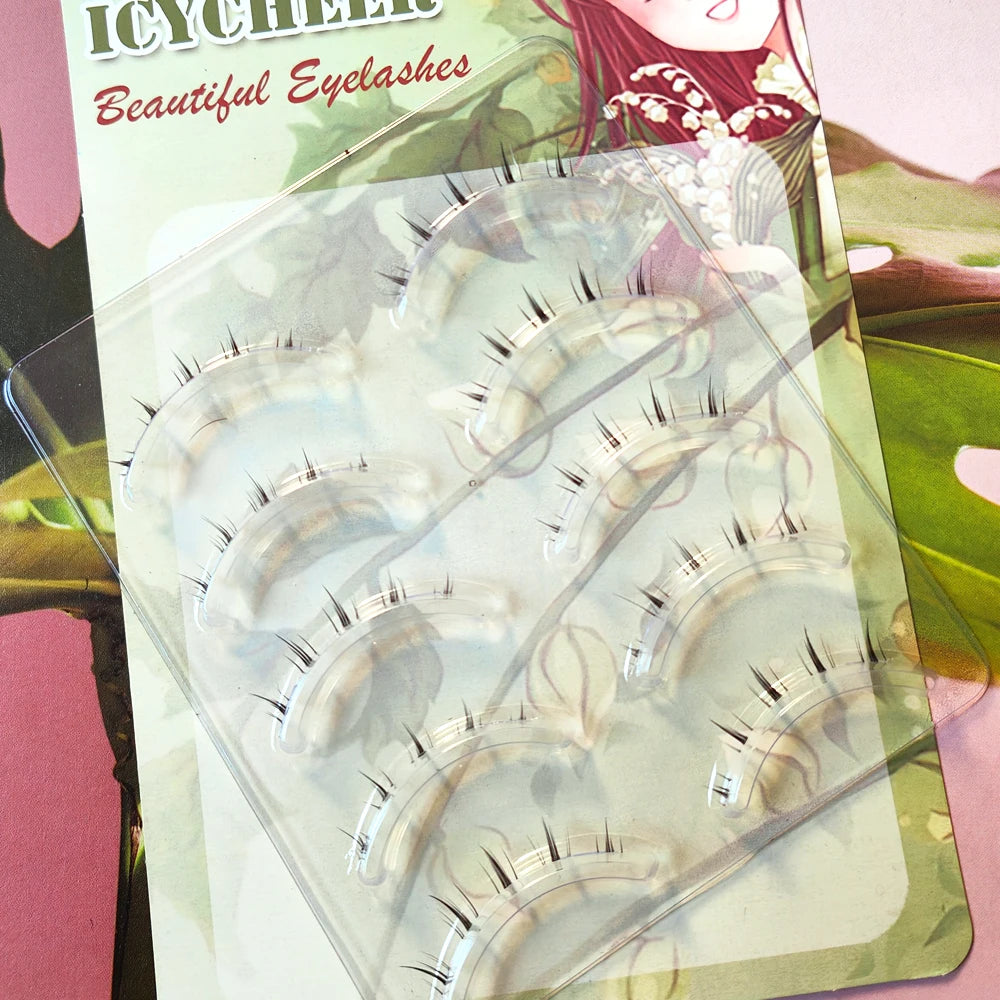 ICYCHEER Makeup Bottom Eyelashes Kit 5 Pairs