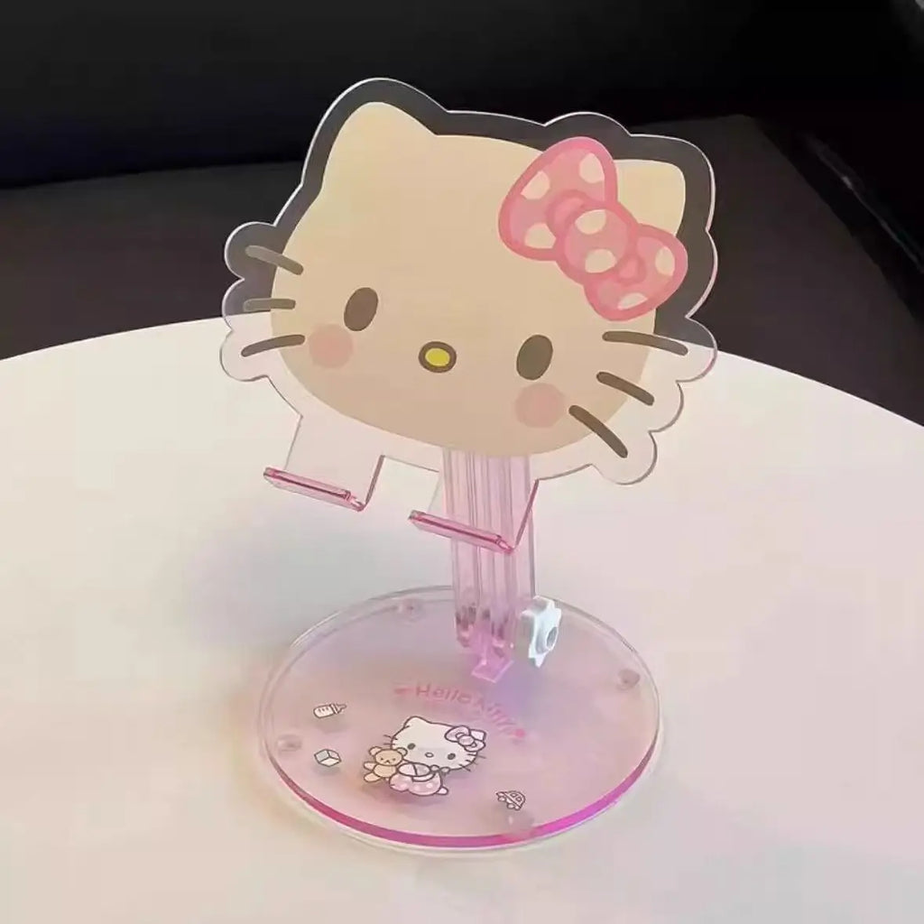 Pink Kawaii Cat Phone Stand