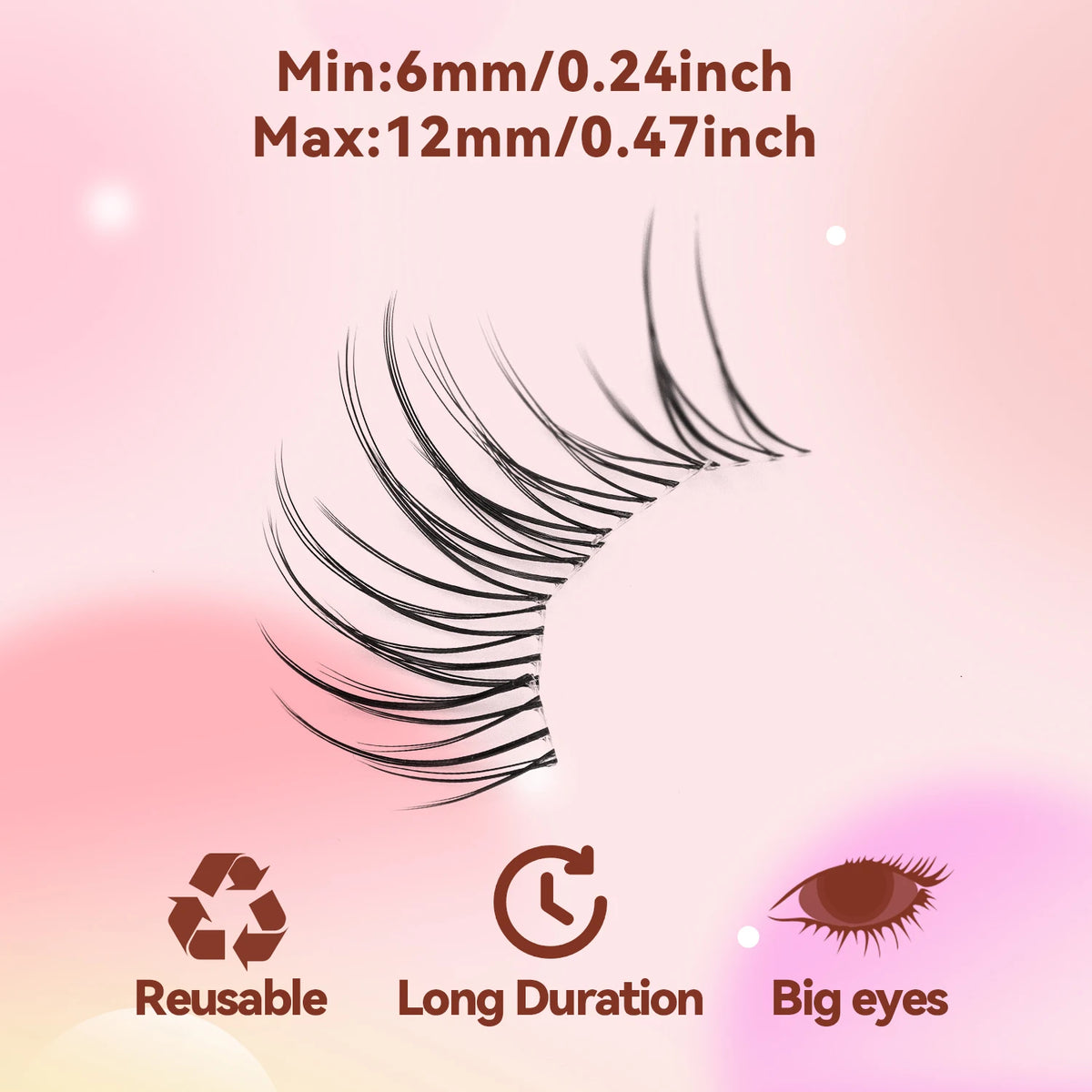 100Pcs Eyelash Cluster