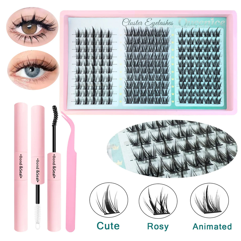 Cute Eyelashes Manga Lash Clusters Kit