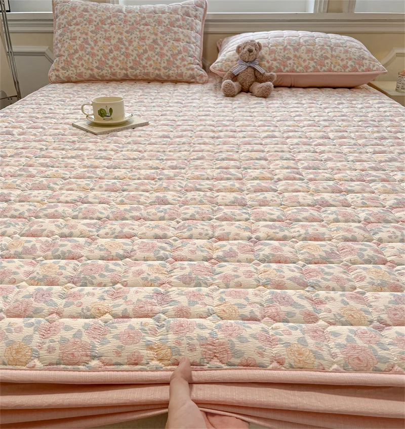 Breathable Soft Mattress Cover Fitted Sheet