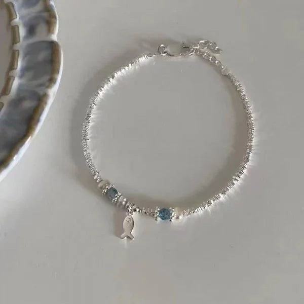 Sparkling Cherry Blossoms Butterfly Bracelet