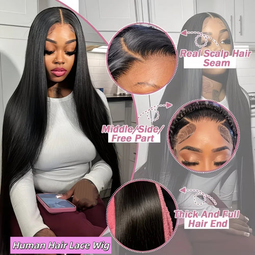 13x6 HD Lace Human Hair Wig