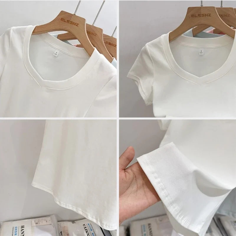 V-Neck Women T Shirt