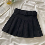 Corduroy Pleated Skirt