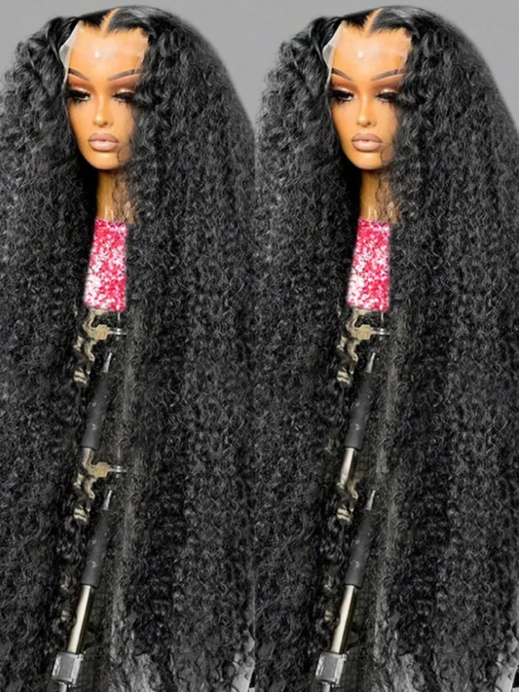 13x6 Glueless Brazilian Deep Wave Curly HD Lace Frontal Wig