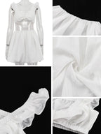 Ruffled Hem Mini Skirt Set