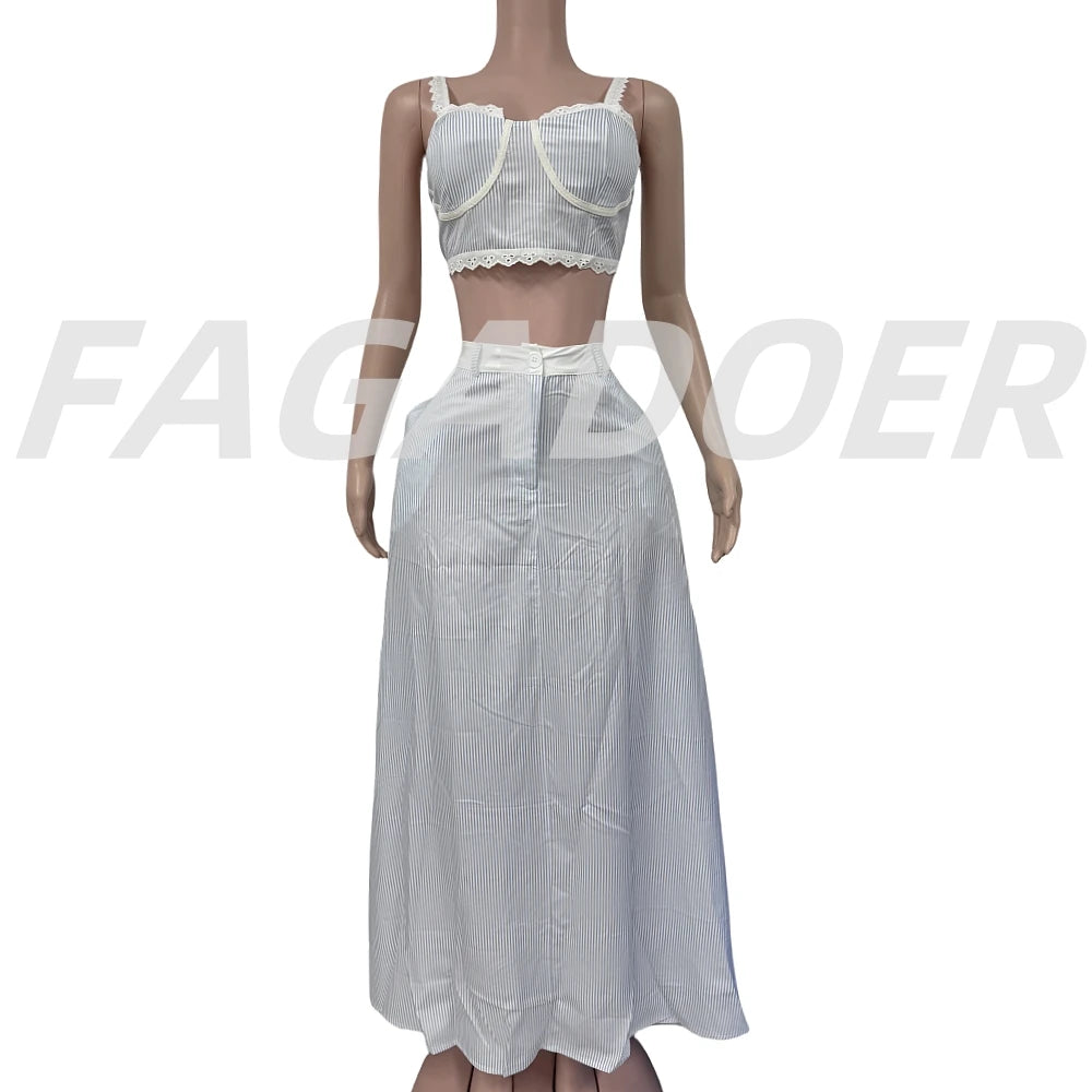 Lace Patchwork 2 Pieces Set