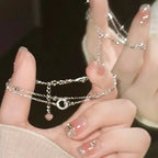 Sparkling Cherry Blossoms Butterfly Bracelet