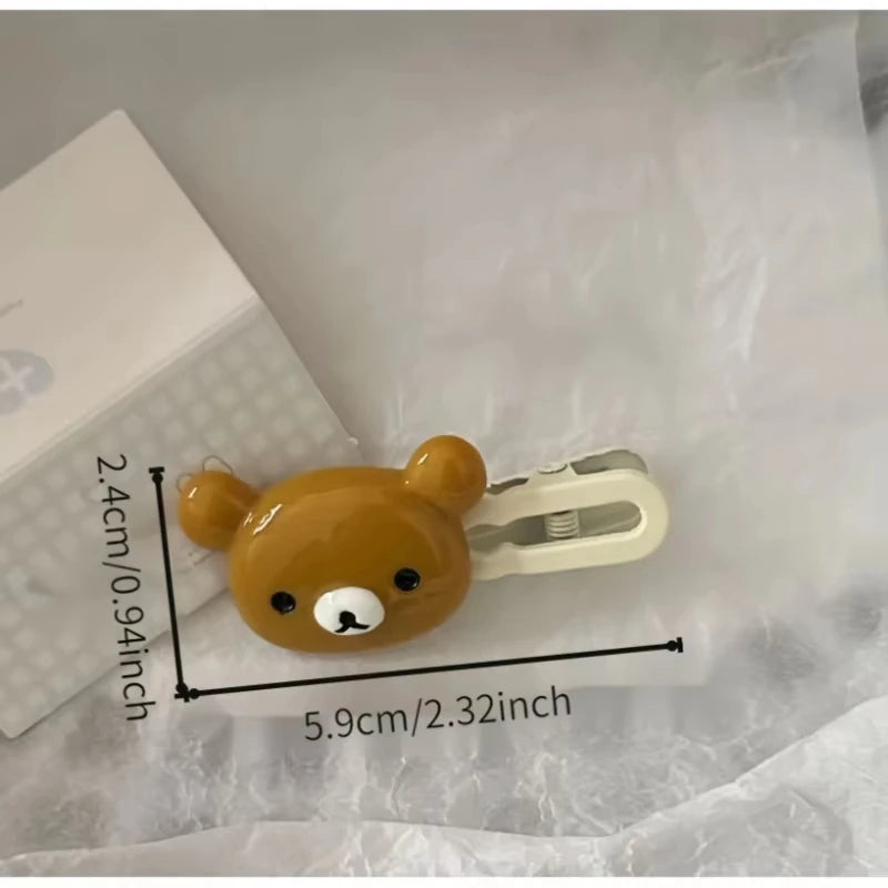 Cute Bear Hairpins Set
