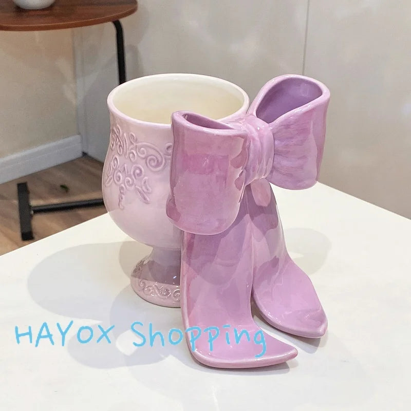Big Bow Shaped High Footed Cup