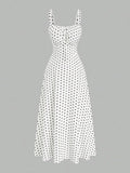 Polka Dot Print Dress