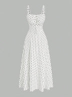 Polka Dot Print Dress