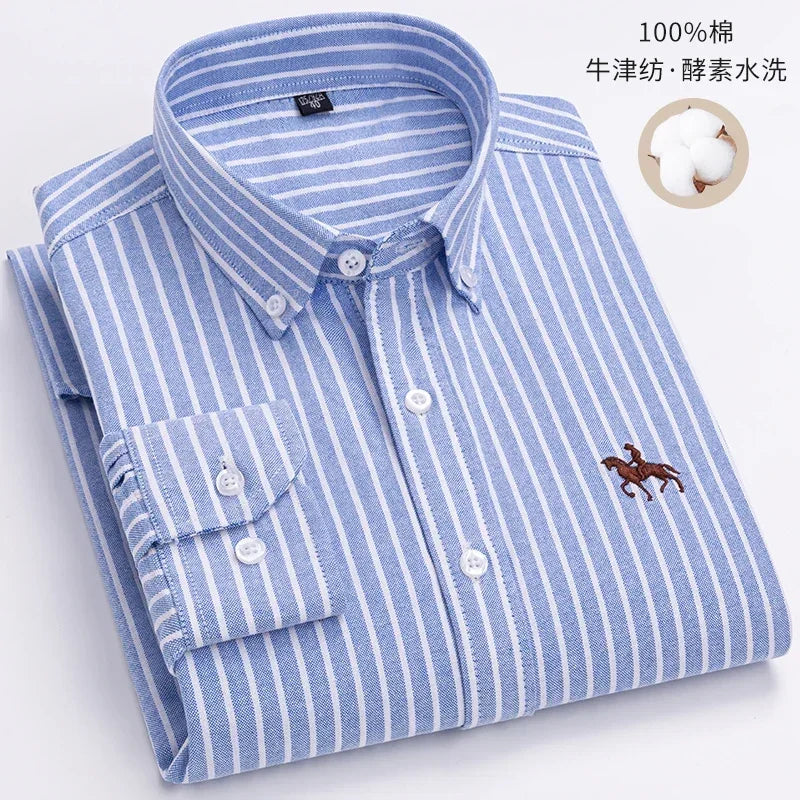 Oxford Embroidered Horse Shirt