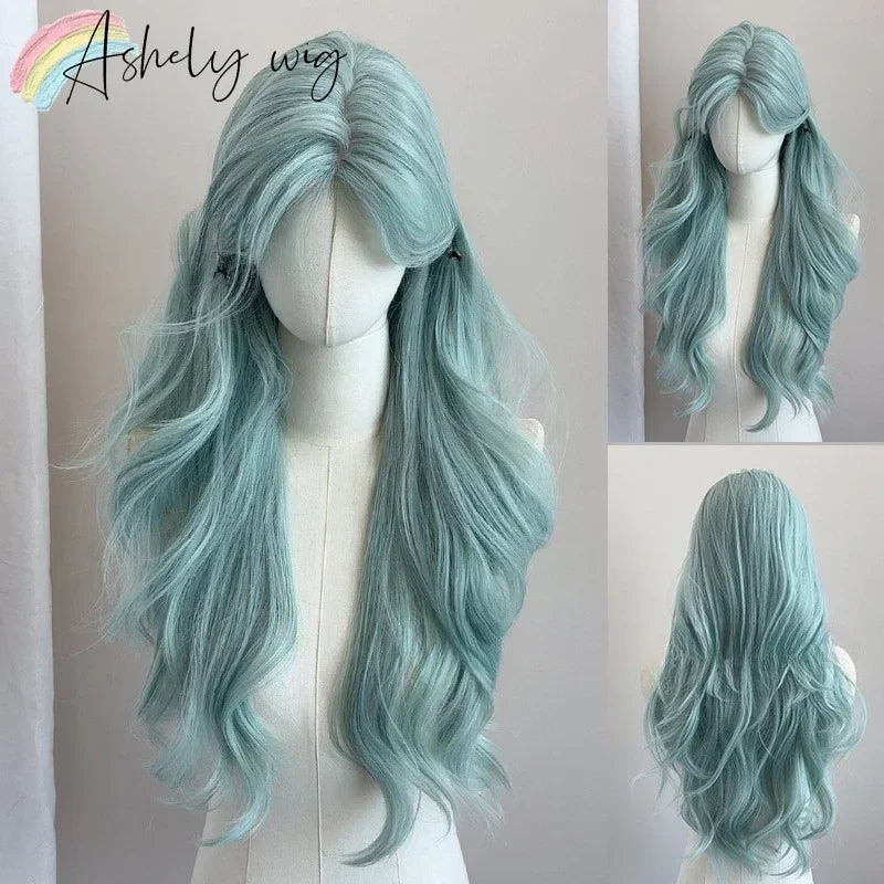 Ashely Light Green Wig