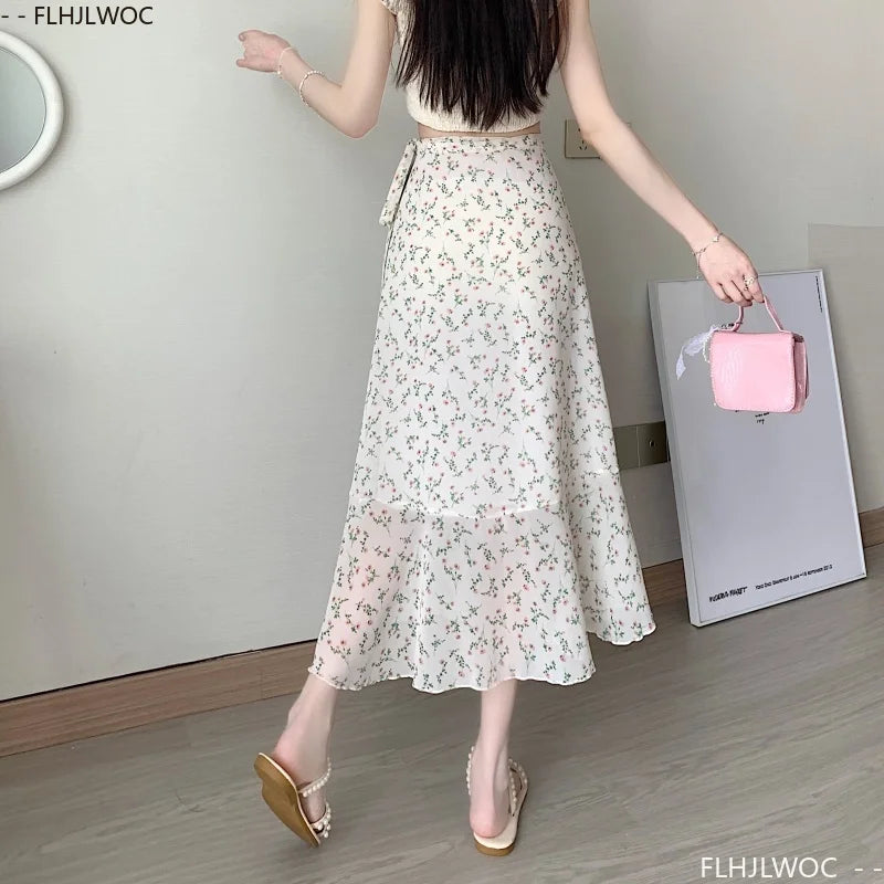 High-Waist Wrap Mini Skirt