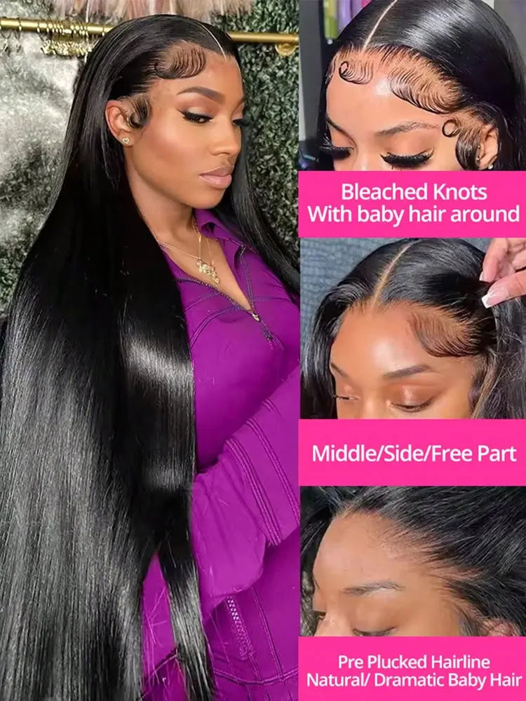 Brazilian Bone Straight Lace Front Wig