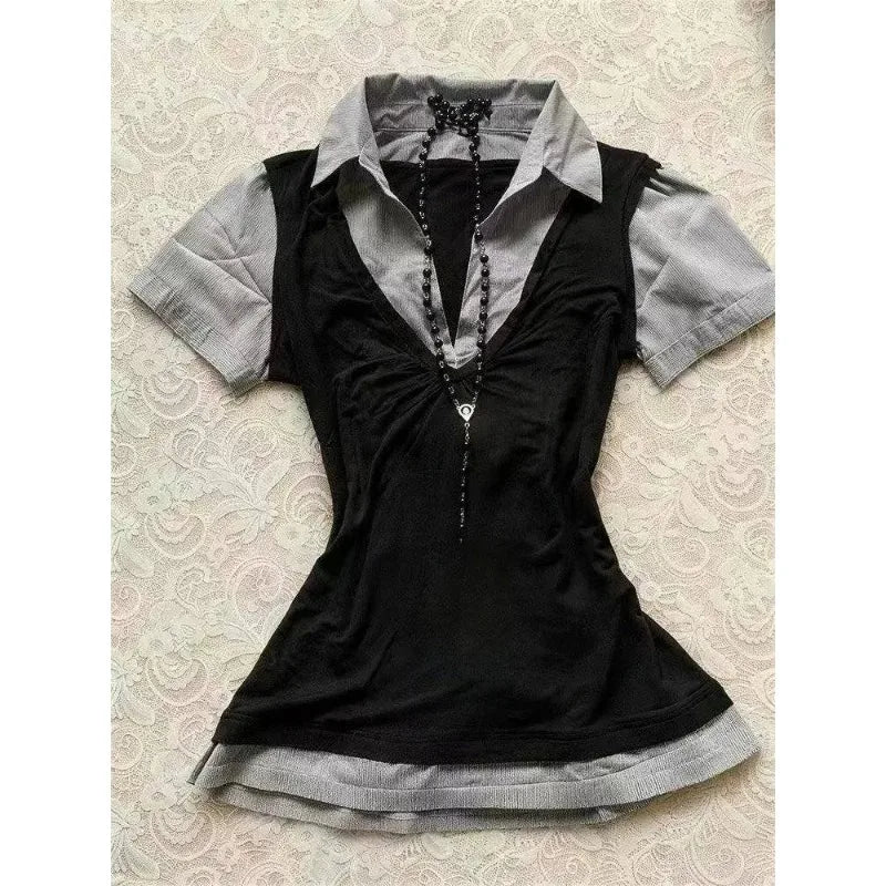 Gothic Y2K Harajuku Blouse