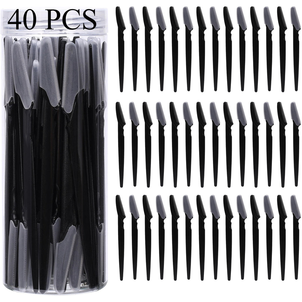 12/30/40/66PCS Brown Eyebrow Razor
