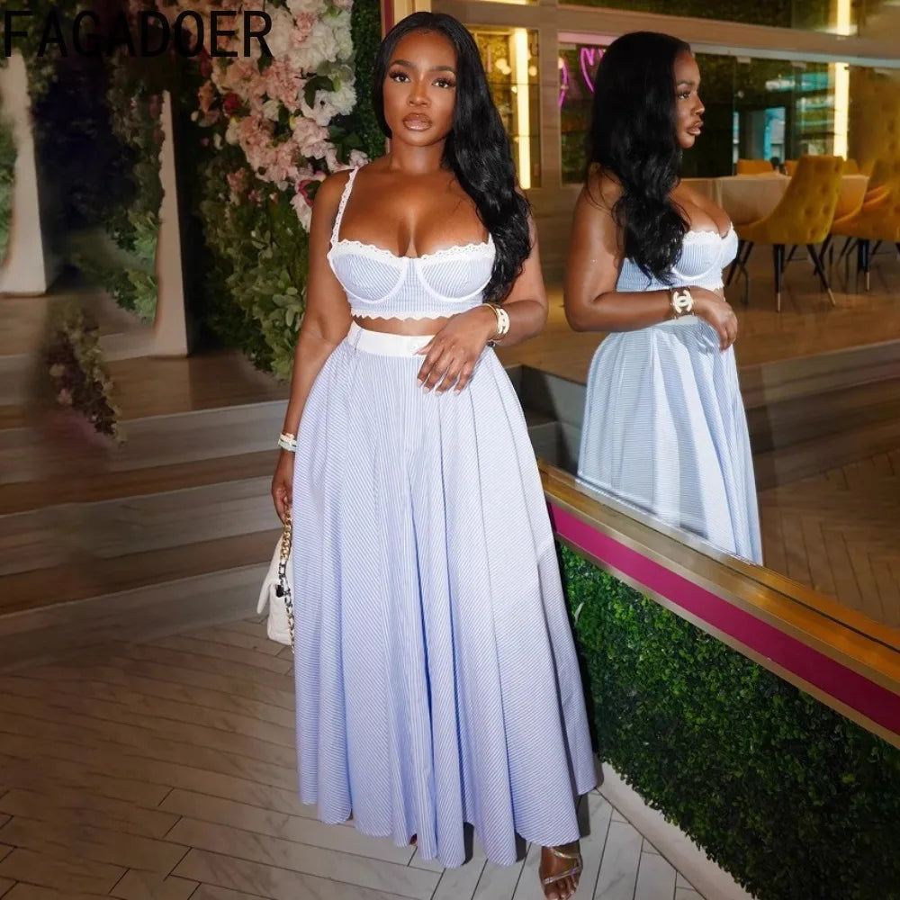 Lace Patchwork 2 Pieces Set