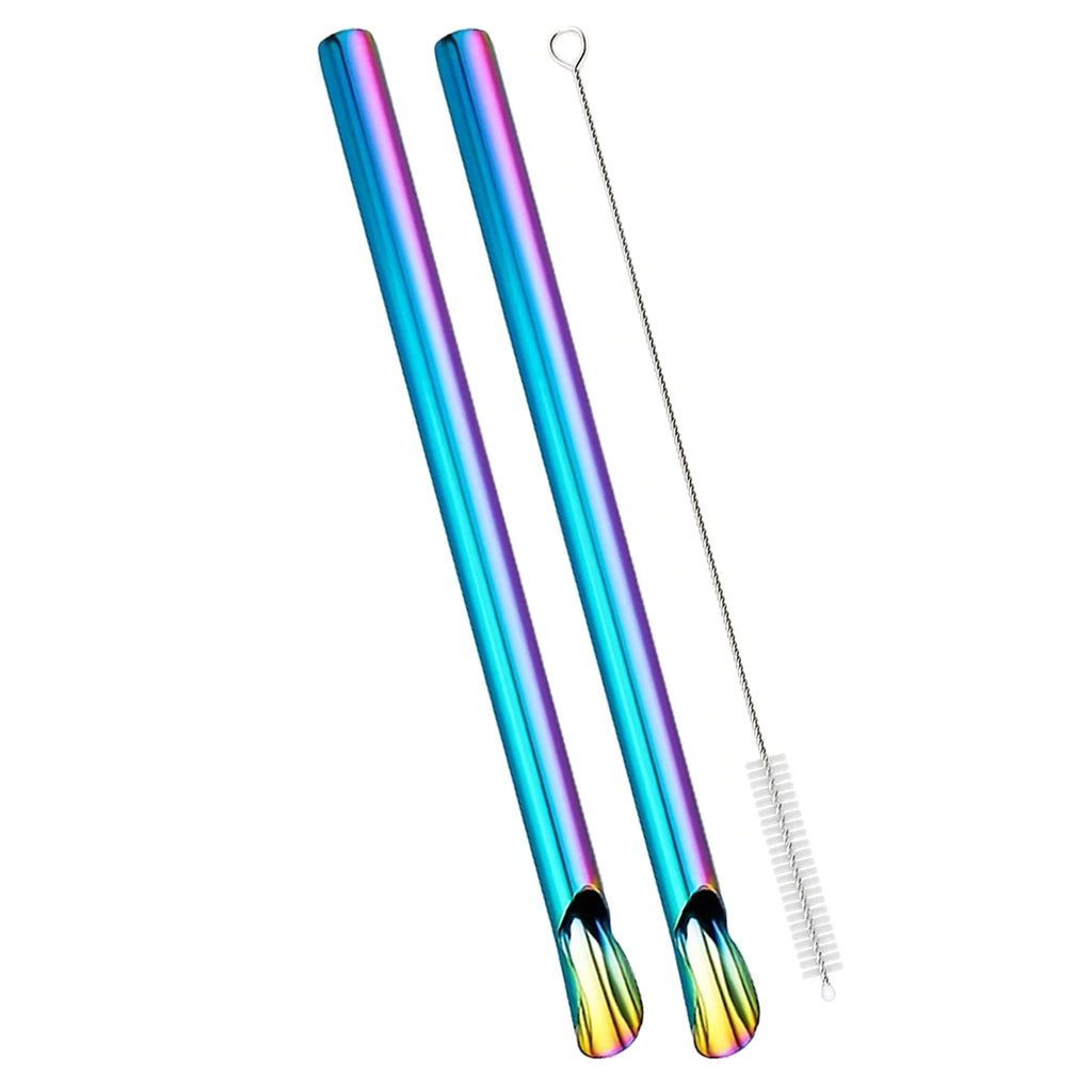 2/3/6pcs Pearl Milk Tea Drinking Straw Set