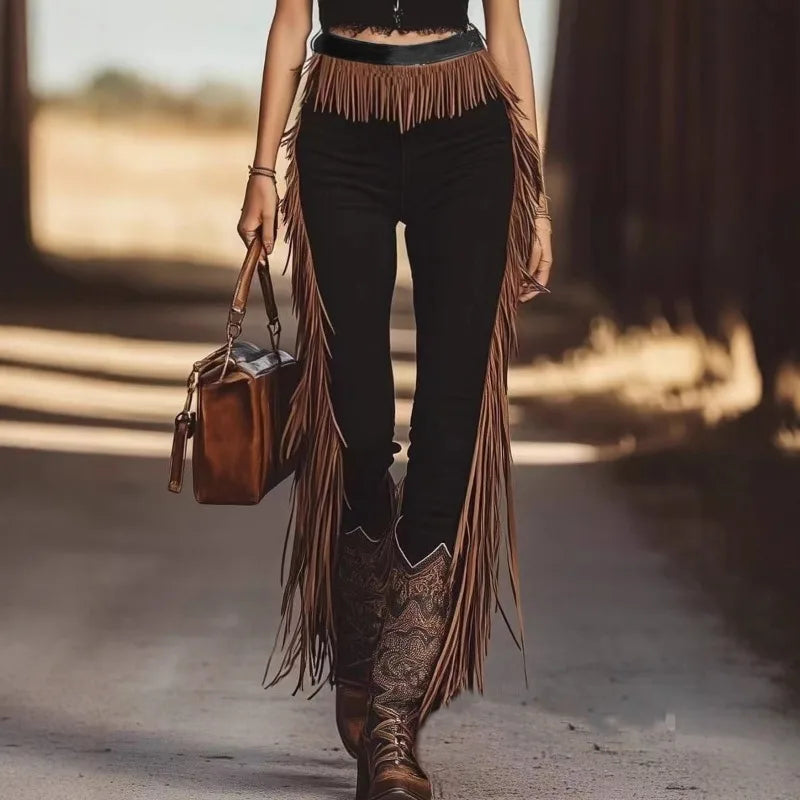 Tailored Fringe Pants