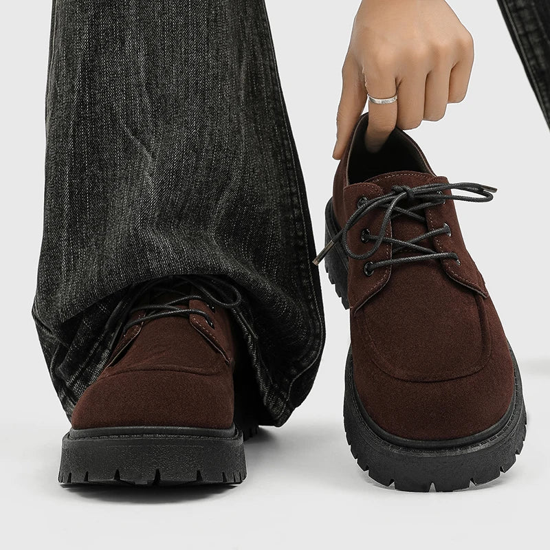 Thick-Soled Derby Work Boots