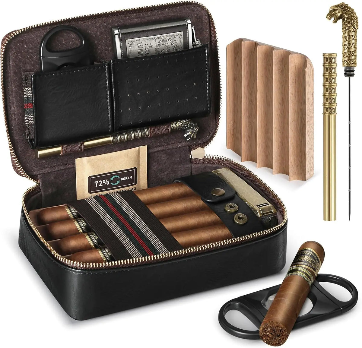 Leather Travel Cigar Humidor