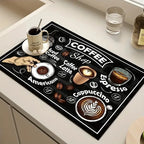 Ok But First Coffee Print Absorbent Mat