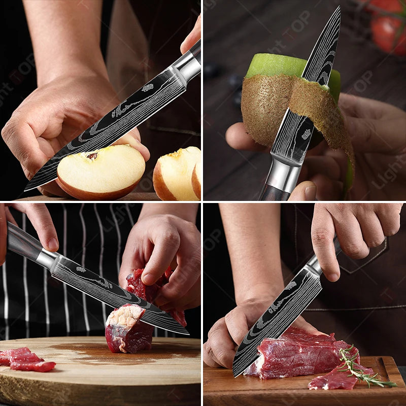 Santoku Cleaver Slicing Utility Chef Knife