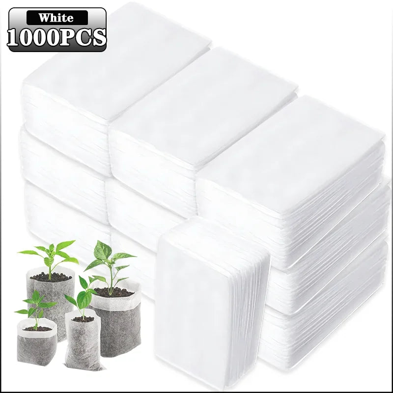 100-1000PCS Biodegradable Seedling Bags