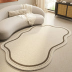 Cream Style Irregular Carpet