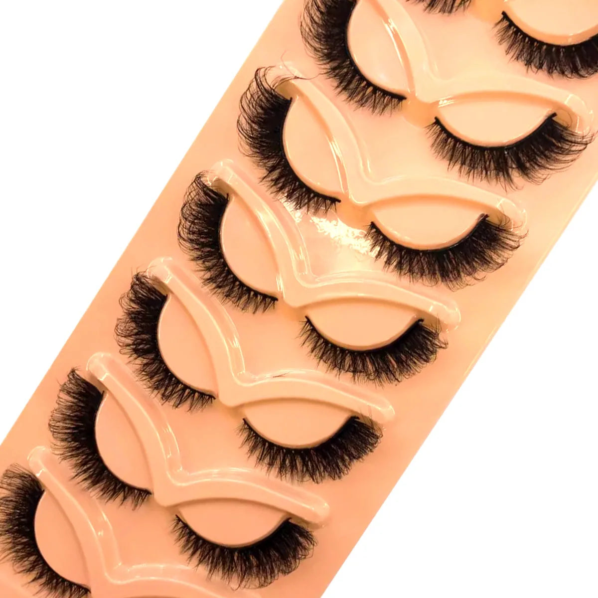 7-Pair 3D Cat Eye Imitation Mink Hair False Eyelash