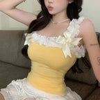 Lace Bow Crop Top
