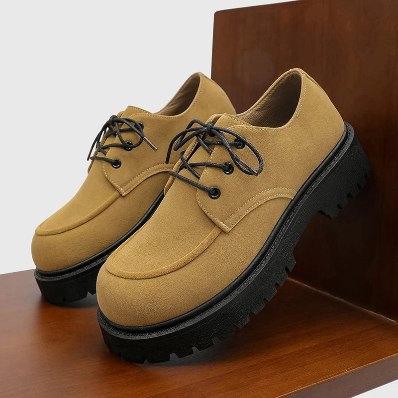Thick-Soled Derby Work Boots