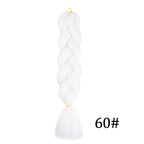 Synthetic 24Inch Long Jumbo Braids Extensions Yaki Straight Braiding Hair Afro Ombre Color Hair