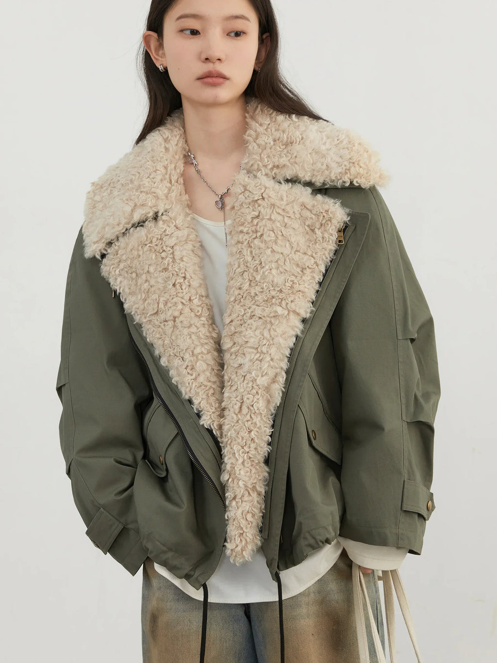 CHIC VEN Abrigos de Moda para Mujer Sueltos Casuales Nueva Chaqueta de Algodón Retro para Motocicleta Gruesa Cálida Abrigo Femenino Otoño Invierno 2025