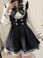 Lace Ruffles Strap Dress