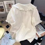 Lace Peter Pan Collar Shirt
