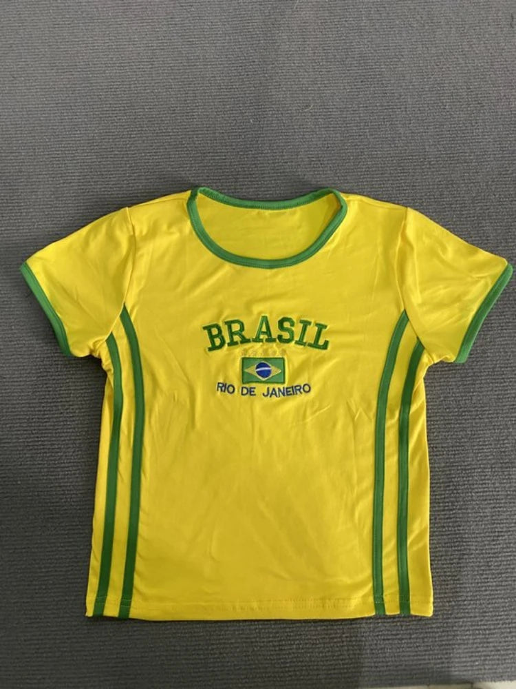 Brazilian Letter Embroidered Set