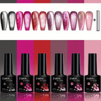 6pcs 8ml Cat Eye Gel Nail Polish Set
