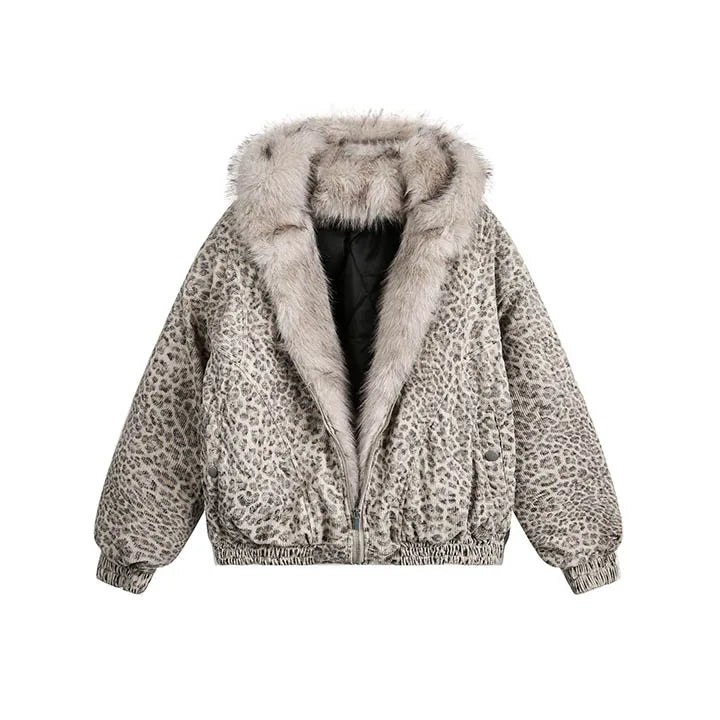 Oversized Denim Parka