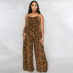 Leopard Print Cami Jumpsuit
