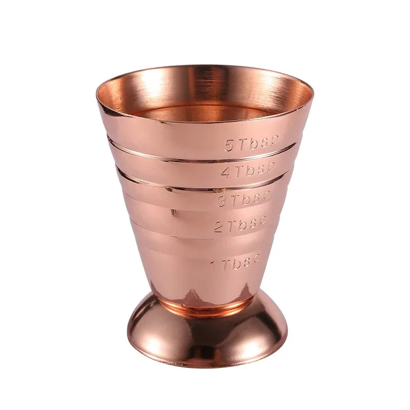 75ml Plated Stainless Steel Measuring Cup