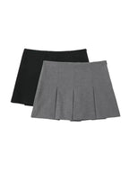 Pleated Short Skirt