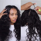 Feather Crochet Human Hair Pre Looped Miracle Knots Human Crochet Hair Body Wave Boho Braids Crochet Human Hair For Braiding