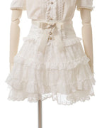 Puffy Lace Bow Skirt