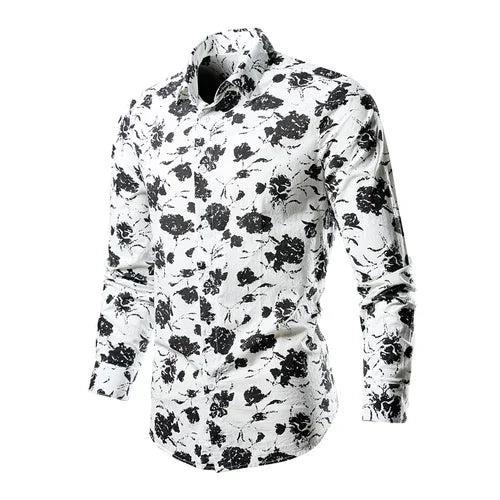 Flower Pattern 3D Print Shirt