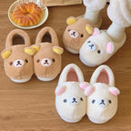 Kawaii Cartoon Bear Cotton Slippers