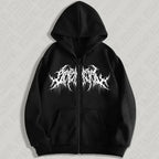Graphic Zipper Hoodie